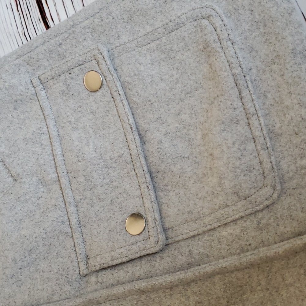 🆕️ GAP GIRLS GREY WOOL COAT 🤍 - Picture 3 of 10